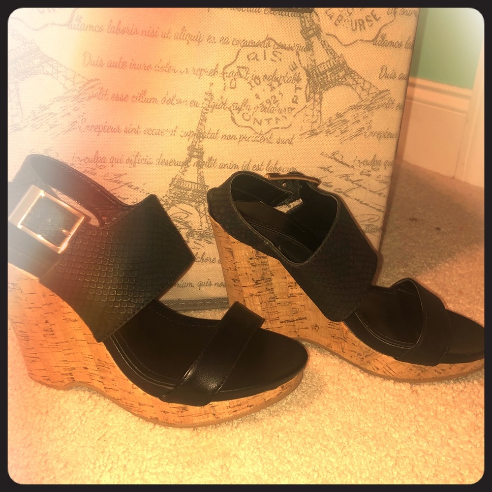 Calvin Klein high heel wedges